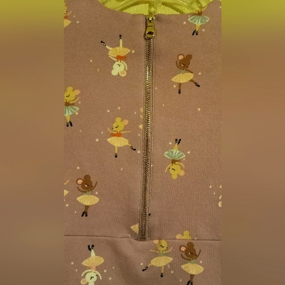 Girl's H&M ballet mouse long-sleeved dress with pockets sz. 8-10 year old. - Picture 5 of 5